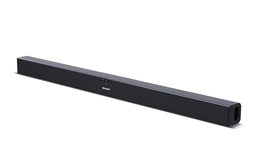 Sharp HT-SB140MT Barra de som 2.0, cinema em casa, Bluetooth com HDMI ARC/CEC, potência máxima total de saída de 150 w, 95 cm, cor preto mate