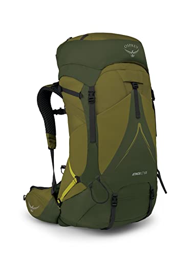 Osprey Atmos AG LT Mochilas para hombres - Suspensión ventilada AntiGravity - Compartimento interno para depósito de hidratación - Cubierta para lluvia incluida