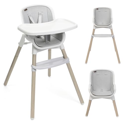 Chicco Zest, Cadeira evolutiva para crianças a partir de 6 meses, cadeira leve com altura regulável e bandeja removível, fecho compacto, design moderno
