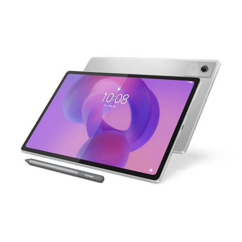 Lenovo Idea Tab Plus de 12,1" 2,5 K (MediaTek Dimensity 6400, 8 GB RAM, 256 GB UFS 2,2, 90 Hz, 4 altifalantes, ranhura microSD, Wi-Fi 5, Bluetooth 5.2, Android 15), cinzento Nuvem - Inclui caneta de
