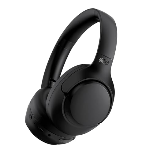 QCY H3 Capacetes sem fios Bluetooth 5.4 diadema com cancelamento de ruído ativo híbrido, áudio Hi-Res, 60 horas de reprodução, auriculares dobráveis Over Ear compatível com iOS/Android