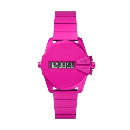 Diesel Reloj Baby Chief para Hombre, Movimiento Digital con Correa de Aluminio o Acero Inoxidable