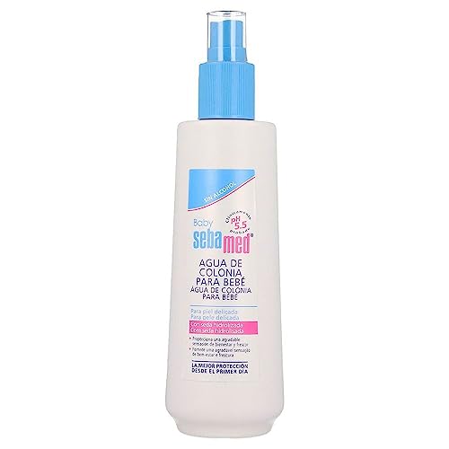 Sebamed Baby água de colónia, 250 ml, sem álcool e com pH 5,5. Ideal para bebés e crianças. Refresca e suaviza a pele do bebé, 0,1 kg, 250 mililitro, 1