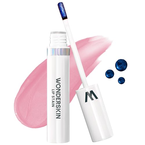 Wonderskin Wonder Blading Lip Stain Peel Off máscara - tinta de lábios rosa de longa duração, resistente à água e à prova de transferência, acabamento mate, maquilhagem dobrável (Beautiful Masque)