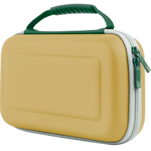 Orzly Capa de transporte para consola Nintendo Switch OLED com acessórios e compartimentos de armazenamento de jogos, capa fácil de limpar em caixa de presente
