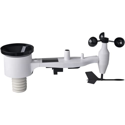 ECOWITT 7 em 1 Sensor externo WS69 para estações meteorológicas, previsão do tempo, pluviómetro, velocidade / direção do vento, sensor de humidade/temperatura, luz UV, acessório
