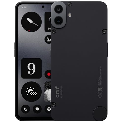 CMF Phone 1 8 + 128 GB, Smartphone com câmara traseira Sony de 50 MP com Ultra XDR, ecrã Super AMOLED de 6,67" e Nothing OS 2.6 - preto