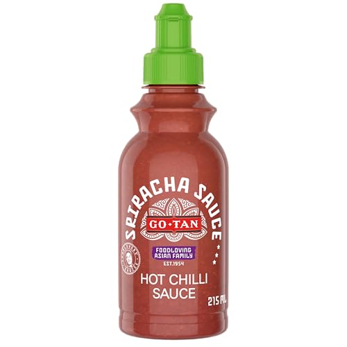 Go-Tan Molho de pimenta picante Sriracha, molho à base de pimenta e alho, 1 litro