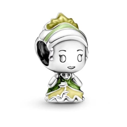GHMIOU Charm - Missangas de prata de lei 925 com contas de desenhos animados de prata de lei 925, prata esterlina
