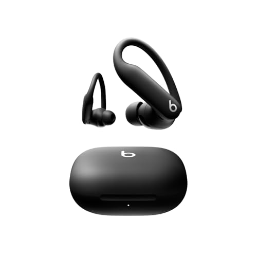 Beats Powerbeats Pro 2 Auriculares Bluetooth sem fios- cancelamento ativo de ruído, classificação IPX4, até 45H com estojo de carregamento, funciona com Apple e Android - preto azabache