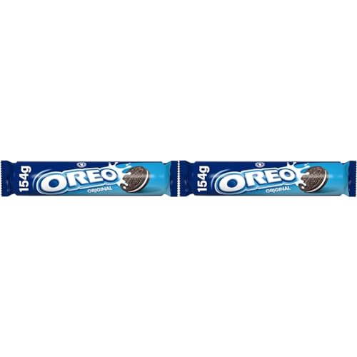 Oreo Original bolachas de cacau recheadas com creme sabor baunilha 154 g (embalagem de 2)
