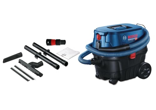 Bosch Professional 060197C100 Gas 12-25 PL- Aspirador a seco e húmido com tomada de dispositivo e função de sopro, 25 litros, 1250 W