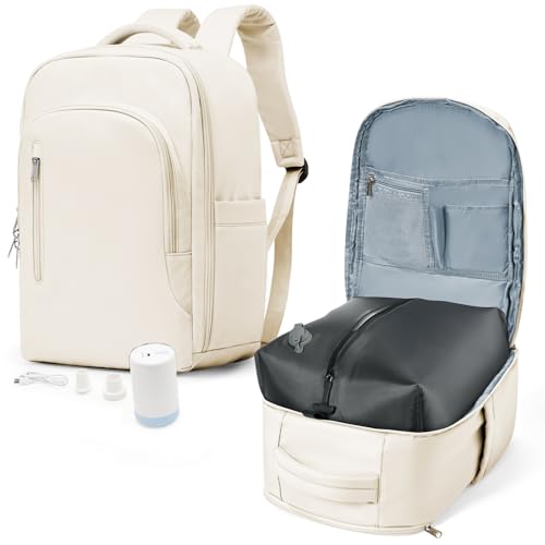 SZLX Mochila a vácuo bagagem de mão mulheres, mochila de ar com sistema de vácuo para viagens, Ryanair mochila de viagem tamanho cabine com bomba impermeável mala a vácuo para homens