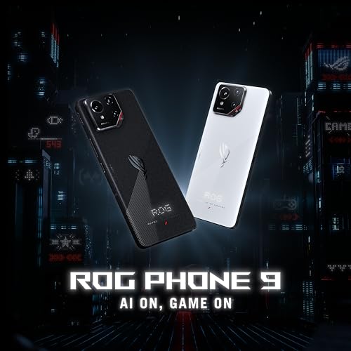 ASUS ROG Phone 9, oficial EU, Phantom Black, 12 GB RAM 512 GB Armazenamento, Snapdragon® 8 Elite, 6,78" 185Hz AMOLED, Sony® Lytia 700: Câmara 50 MP