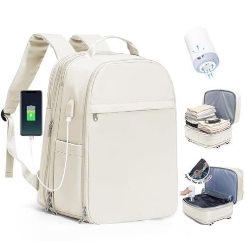 SZLX Mochila a vácuo com bomba mochila viagem cabine avião 40 x 20 x 25 Ryanair malas de viagem cabine 45 x 36 x 20 Easyjet bagagem de mão mulher mochila para portátil impermeável com USB homem