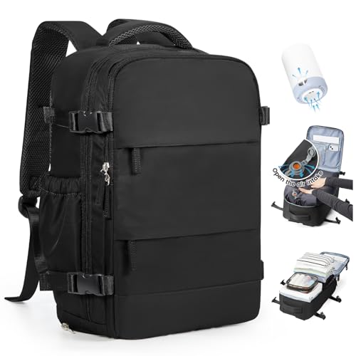 SZLX Mochila a vácuo com bomba mochila viagem cabine avião 40 x 30 x 20 Ryanair Vueling Wizzair bagagem de mão 40 x 30 x 20 mochila viagem 40 x 20 malas cabine 45 x 36 x 20 Easyjet para portátil