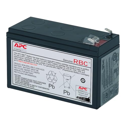 APC RBC17 bateria de substituição para UPS, compatível com os modelos BE700G-SP / BK650EI e outros