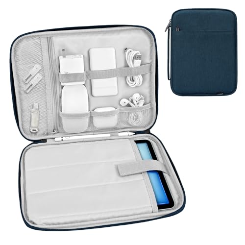 Dadanism Capa de viagem acolchoada de 9-11 polegadas para iPad 10ª Gen. 10,9 polegadas, iPad (A16) 2025, novo i-Pad Air/Pro de 11 polegadas, i Pad 9/8/7ª de 10,2 polegadas, i Pad Air 5/4, Galaxy Tab