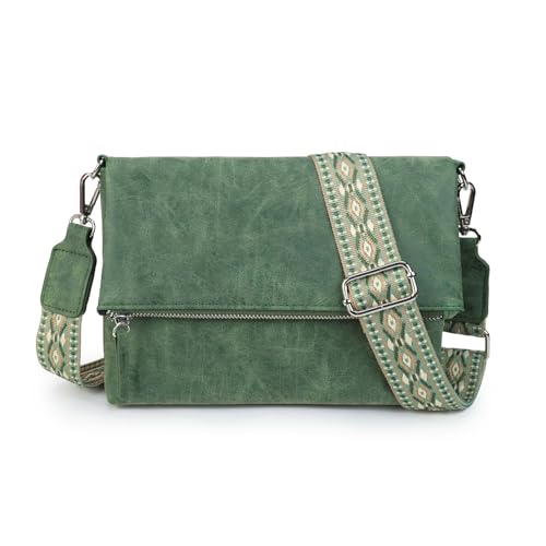 Gladdon bolso de hombro de las mujeres, bolso de hombro con cremallera, bolso crossbody, bolso de cuero pequeño