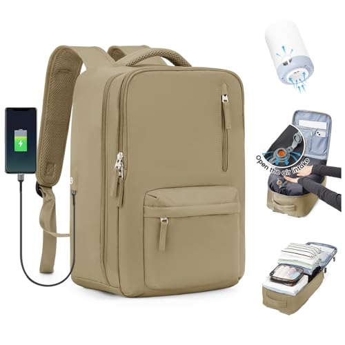 SZLX Mochila viagem cabine avião 40 x 20 x 25 mulher Ryanair mochila viagem a vácuo com bomba bagagem de mão 45 x 36 x 20 Easyjet mochila de caminhada mala para portátil impermeável homem com