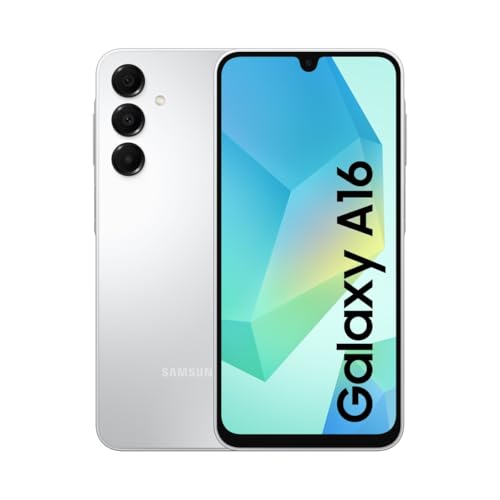 Samsung Galaxy A16 4G LTE, telemóvel Android, ecrã 6,7" super AMOLED, várias câmaras, armazenamento de 128 GB, cinzento (versão espanhola), garantia do fabricante 3 anos + 1 ano extra