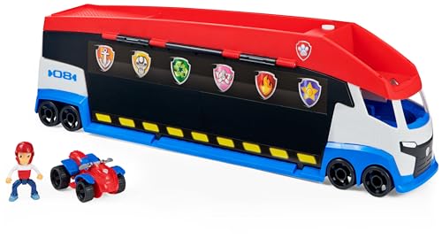 Patrulha Canina - Paw PATROLLER TRANSFORMÁVEL com lançadores figura e veículo Ryder - Patrulha Canina brinquedos - presente criança 3 anos - 6060442 - brinquedos crianças 3 anos +