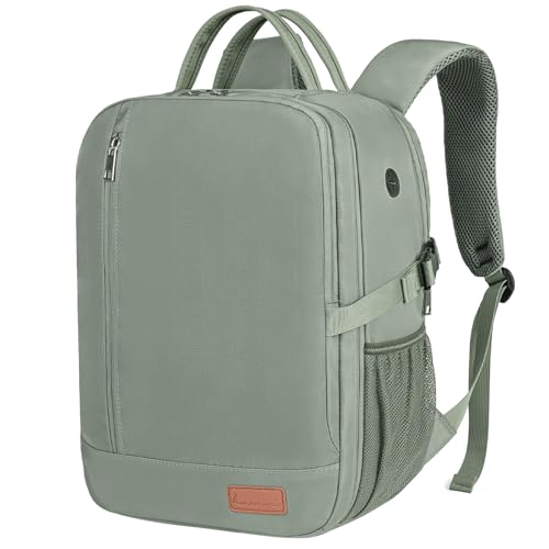 Lossga Mochila viagem cabine avião 40 x 20 x 25 para Ryanair mala Travel Backpack bagagem de mão para Easyjet 45 x 36 x 20 mala viagem Cabin Bag mulher homem, Cinzento Verde