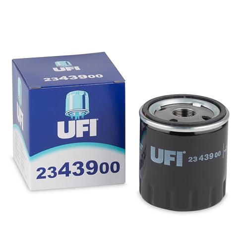 UFI Filtro de óleo 23.439.00, filtro de óleo de substituição, adequado para carros, adequado para modelos Citroen, Fiat, Ford, Lancia, Opel, Peugeot, Suzuki, Toyota e Vauxhall