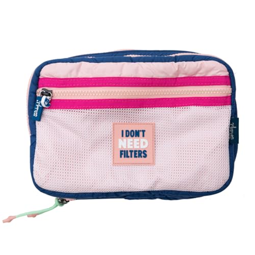 Mr. Wonderful - Neceser - I Don't Need Filters - Necesser personalizado - Necesser feito de poliéster - Necesser com fecho de correr, multicolorido, Mr. Wonderful - Neceser - I don't need filters