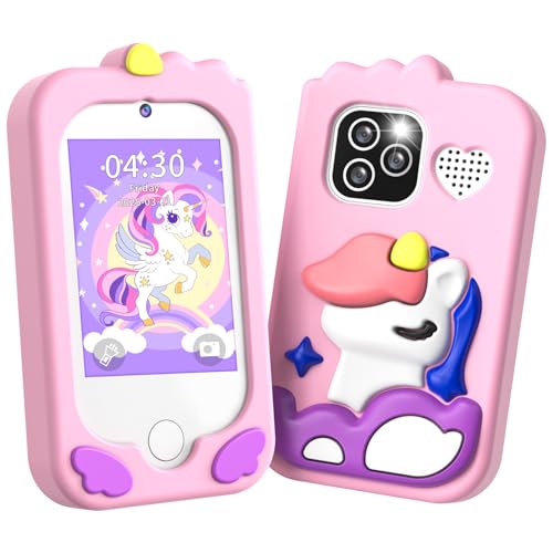 CHAKEYAKE Smartphone Câmara fotos infantis, smartphone de brinquedo com toque de 2,8", câmara dupla, cartão de 32 GB, jogos educativos, audiolivro, aniversário para crianças dos 3 aos 10 anos