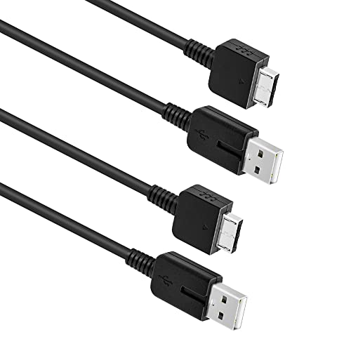 Mcbazel 2 peças de cabo de carregamento PS Vita cabo de dados USB cabo de substituição compatível com Sony Playstation Vita, PSVita 1000-1,2 m