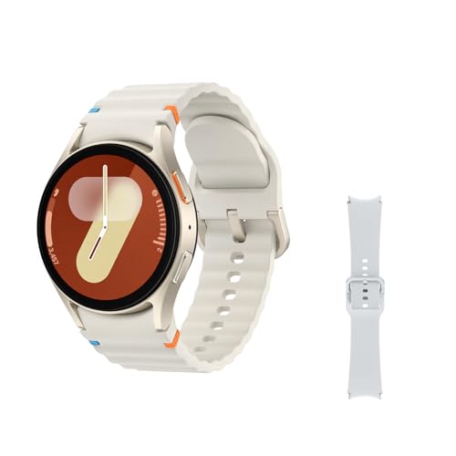Samsung Galaxy Watch7 4G LTE correia - Smartwatch 40 mm, controlo de saúde, monitorização desportiva, bege (versão espanhola)