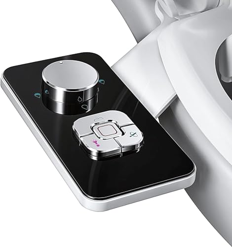 SAMODRA Acessório não elétrico para bidé com bicos duplos retráteis, limpeza frontal e traseira, interruptor de pressão ajustável para água fria