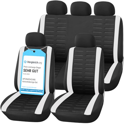 Upgrade4cars, Capas de assentos de carro universais, preto, para frente e atrás, acessórios interior universal