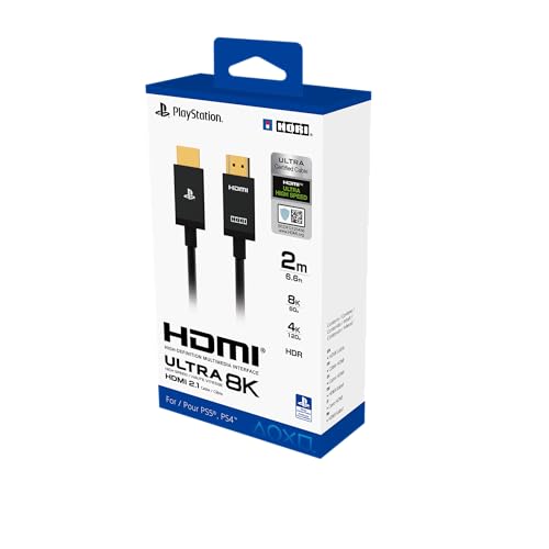 HORI - Cable HDMI de ultra alta velocidad para PlayStation 5 (2 m) - Licencia oficial