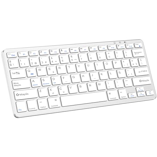 KARFUN Teclado Bluetooth para iPad 10th, compatível com iPad 10.9'/10.2'/9.7', iPad Pro 11'/iPad Pro 12.9', iPad Air/iPad Mini/iPhone, Smartphone, Computador portátil, Windo. W / Ano Dróid/iOS