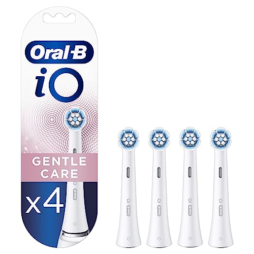 Oral-B iO Gentle Care Peças sobresselentes para escova de dentes elétrica, embalagem de 4 cabeças, branco - originais