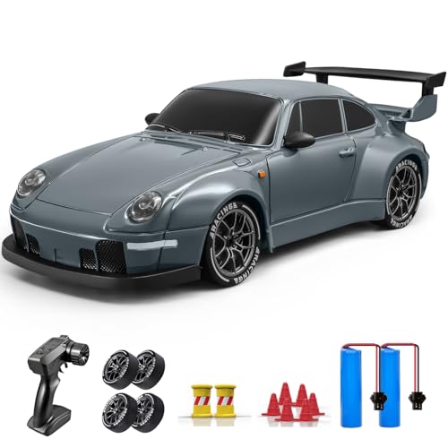 ACAMMZAR Carro remoto, 1:24 20 KM/H RC Drift carro, 2,4 GHz 4 WD Drift RC Car, com luzes LED, 2 pilhas, carro remoto para 4 5 6 7 8 meninas adultos