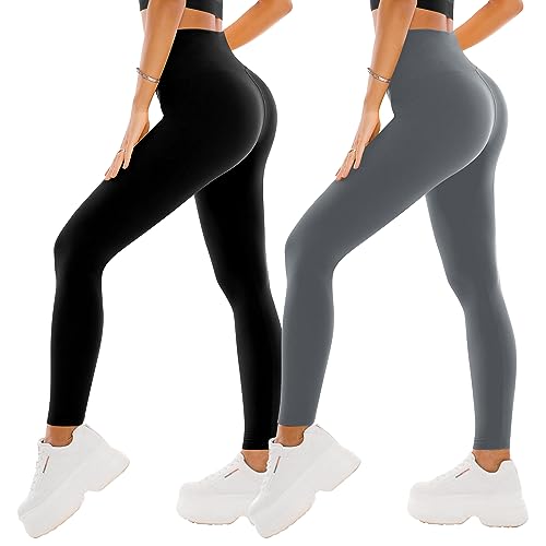 SINOPHANT 2 leggings mulher calças ioga leggings desporto suaves elásticos de cintura alta pilates