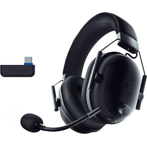 Razer Blackshark V2 Pro (Playstation) Auriculares sem fios E-Sports para consola PS5 (Diafragmas Triforce 50 mm, HyperSpeed Wireless, perfil de áudio FPS, microfone HyperClear) preto
