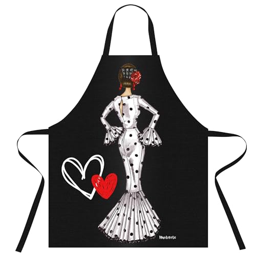IllustrArte Aventais de cozinha laváveis e confortáveis com design flamenga