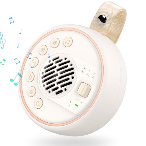 Máquina de ruído branco para bebé, máquina de ruído branco portátil para bebé com 22 sons fagor 60 Volume finocam 3 temporizador e 2000 mAh grande capacidade de ruído para bebés / adultos