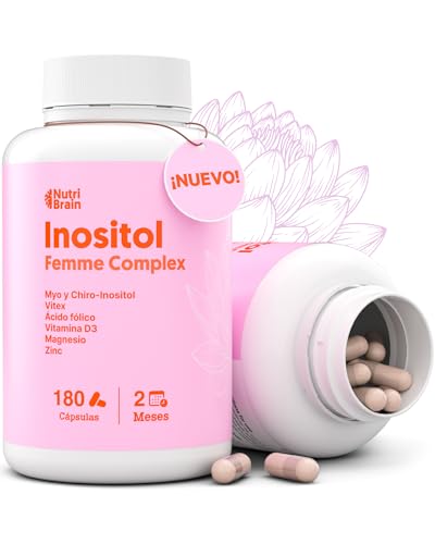 Myo & D-Chiro INOSITOL Complexo PCOS com VITEX (salgueiro), ácido fólico, vitamina D3, magnésio e zinco, 180 cápsulas