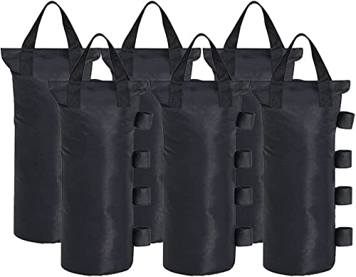 CACTIYE Sacos de peso para toldo emergente, sacos de areia para pernas de refúgio solar instantâneo ao ar livre, embalagem de 4