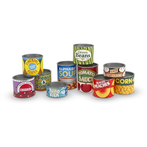 Melissa & Doug - 10 latas de brinquedo, multicolorido (14088)