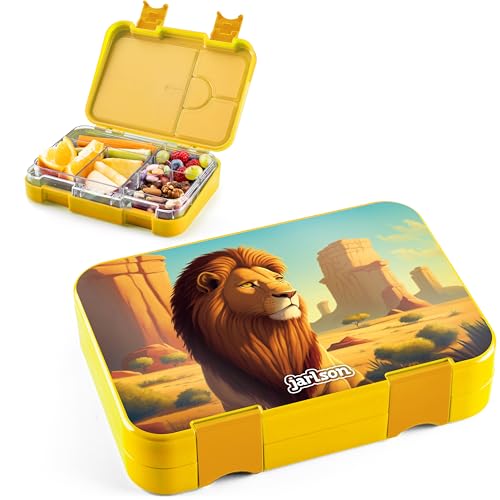 Jarlson® Lancheira para crianças com 6 compartimentos TONI – lancheira de tritan – lancheira à prova de fugas, Lunch box jardim de infância, escola