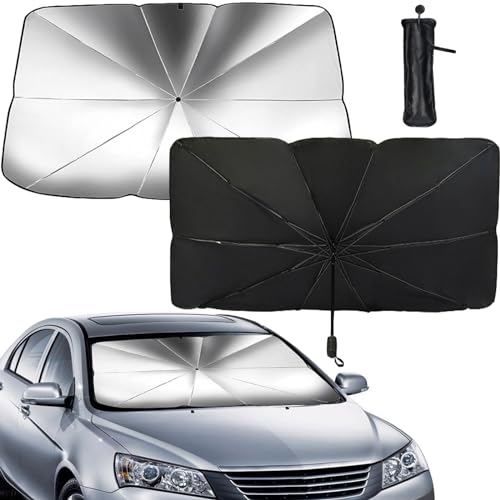Guarda-chuva guarda-sol carro dianteiro, guarda-sol guarda-chuva de carro, guarda-sol para para-brisas de carro, para-sol dobrável universal, para-sol dobrável carro com anti-UV, para-brisas para