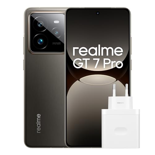 realme Smartphone GT 7 Pro 5G Telemóvel 12 + 256 GB, processador Snapdragon 8 Elite, ecrã RealWorld Eco², câmara de instantâneos ultra tranítidos com IA, cinzento, exclusivo da Amazon