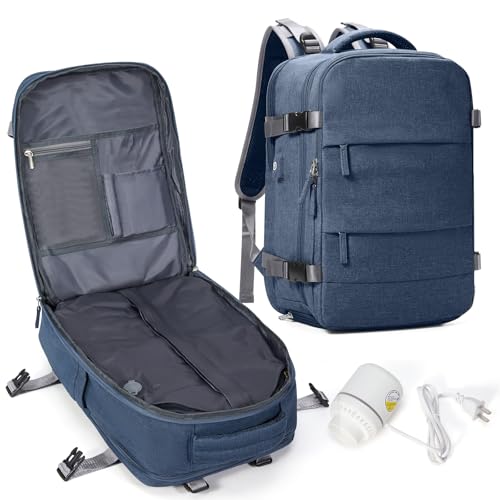 BJLFS Mochila viagem cabine avião 40 x 30 x 20 mulher mochila a vácuo Ryanair mala bagagem de mão 40 x 20 x 25 Ryanair mala de viagem homem malas de viagem cabine mochila portátil 14 polegadas para