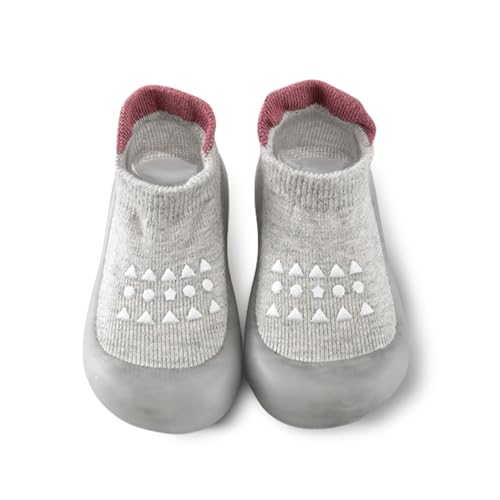 flintronic Sapatos de bebé primeiros passos, sapatos primeiros passos com sola de borracha, sapatilhas de sola macia antiderrapantes e respiráveis para bebés e meninas e meninos